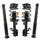 KUIPERAUTO Front Rear Strut Assembly Shocks for 2007-2012 Nissan Sentra 4PCS