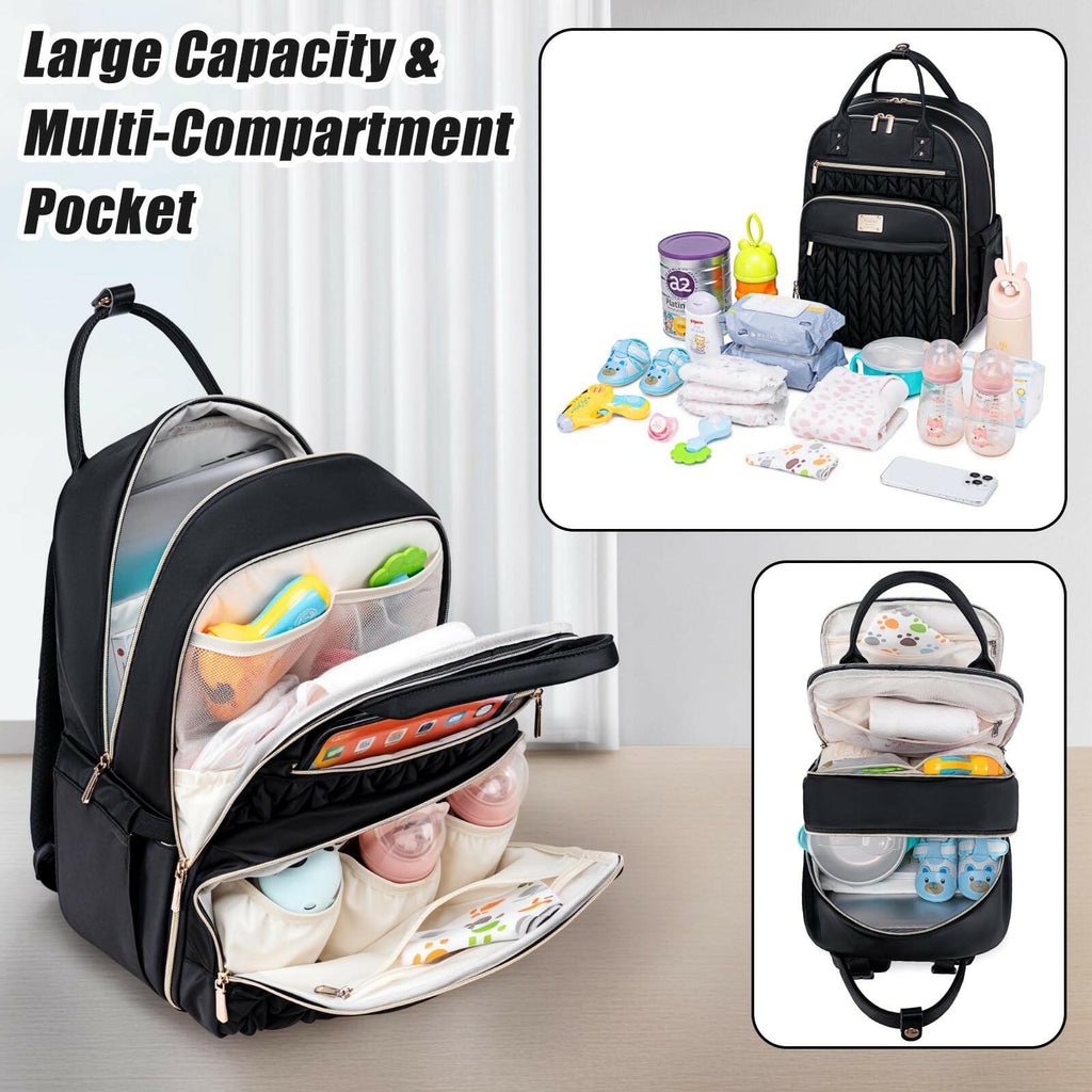 Tealari Diaper Bag Backpack,Stylish Baby Diaper Bag, Waterproof Travel Diaper