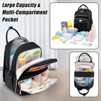 Tealari Diaper Bag Backpack,Stylish Baby Diaper Bag, Waterproof Travel Diaper