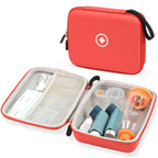 Fukumi Hard Travel Case for Asthma Inhaler, (Case Only) Inhaler Spacer Case for
