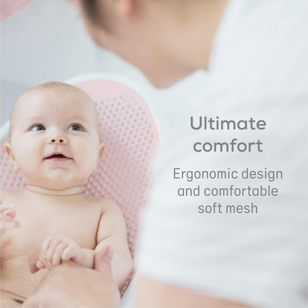 Angelcare Baby Bath Support (Pink)  Ideal for Babies Less than 6 Months Old