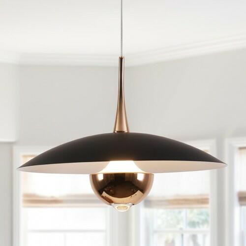 Fulesi Modern Black Pendant Lighting Fixture Mini Metal Ceiling Light Adjustable