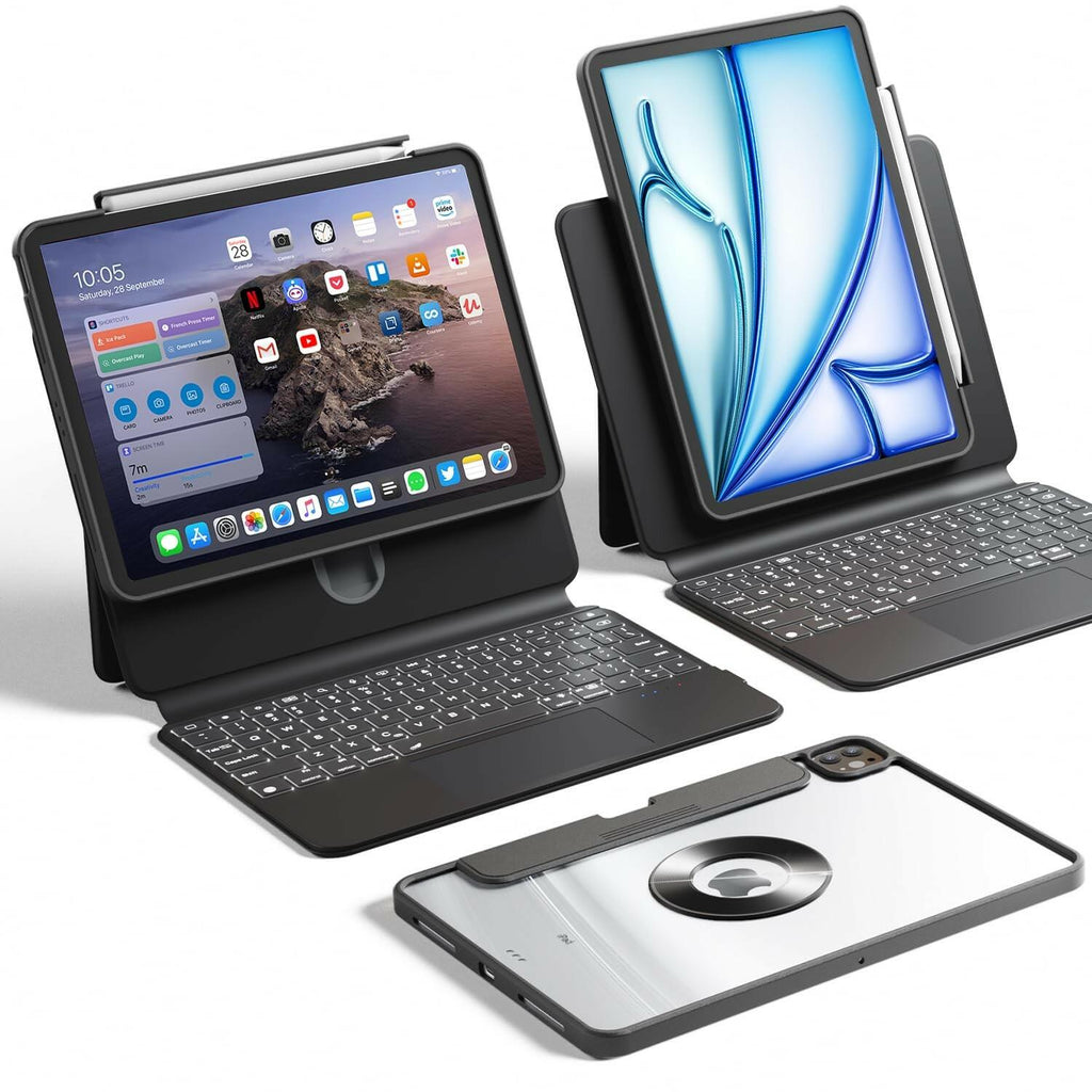 Uminy Keyboard Case for iPad Air 13"(M3 2025/M2 2024)& Pro 12.9"