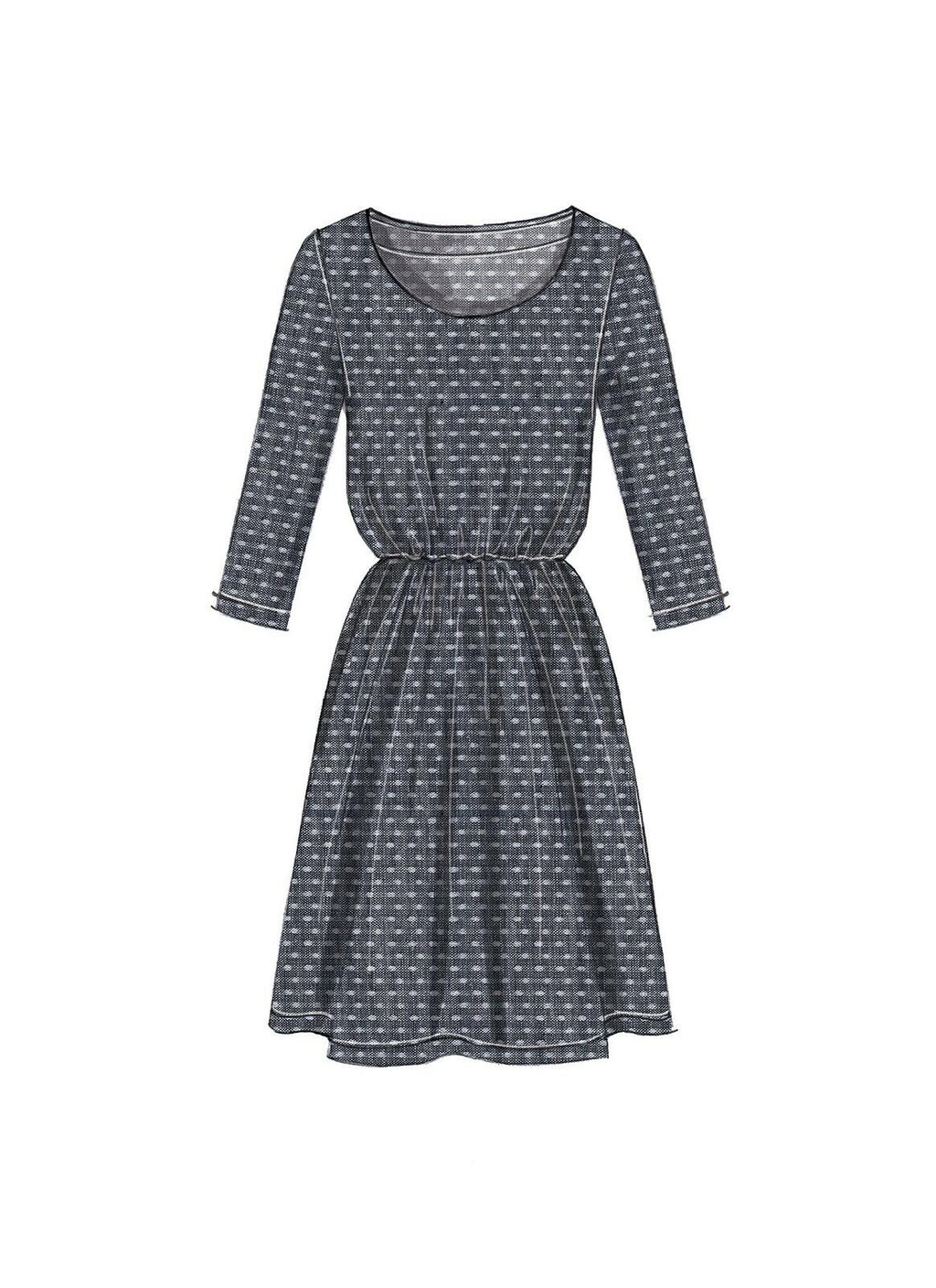 McCall's Patterns Misses' Gathered-Waist/Scoopneck Dresses