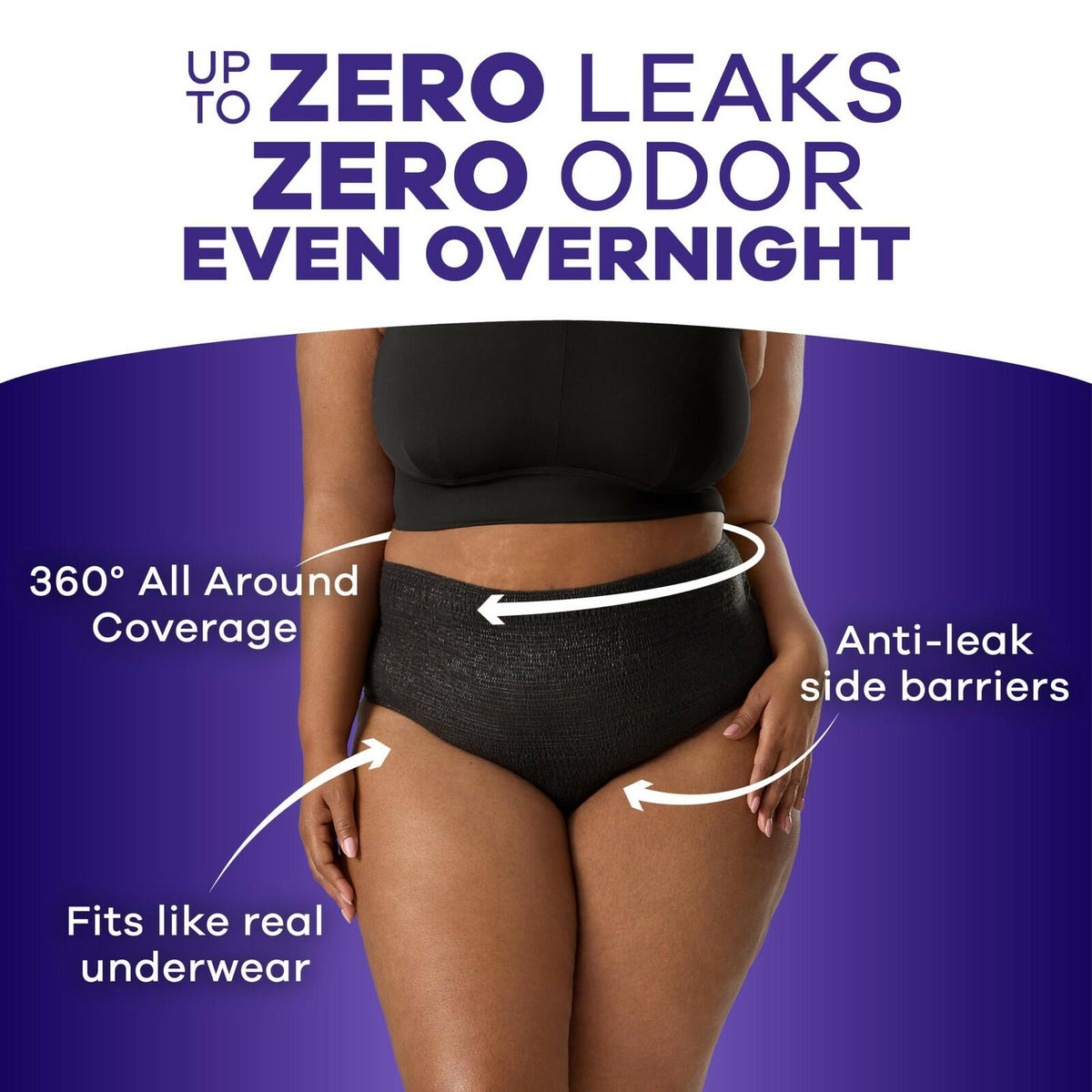 48Ct S/M Always Discreet Night Adult Underwear for Women Overnight Absorbency