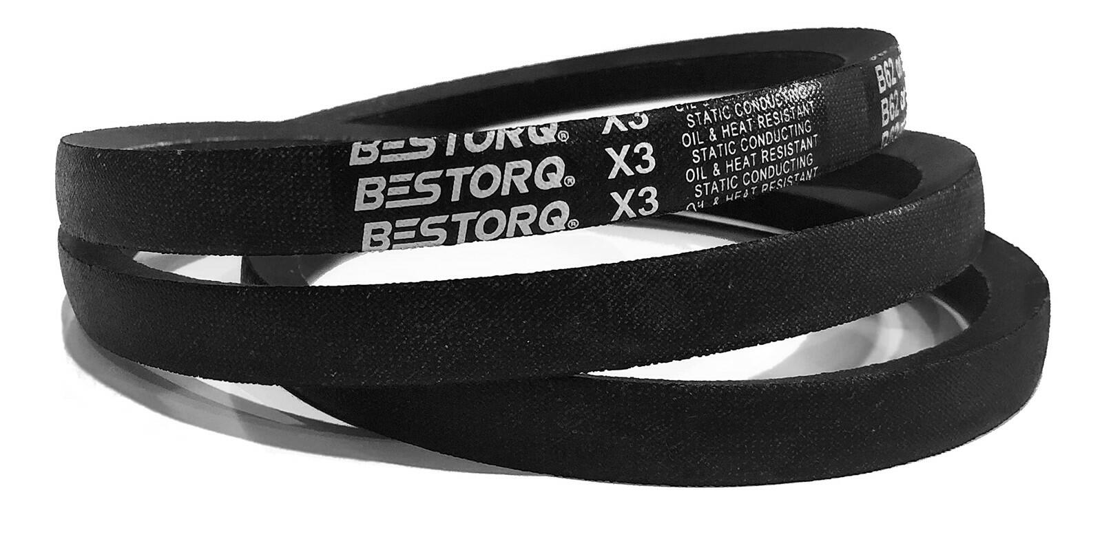 10 Pack BESTORQ A16 or 4L180 V-Belt Classic Wrapped Rubber X3 V-Belt Black 18"