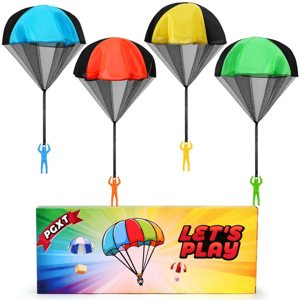 Parachute Toy for Kids, Outdoor Toys Flying Parachute Men, Inside & Outside Toys