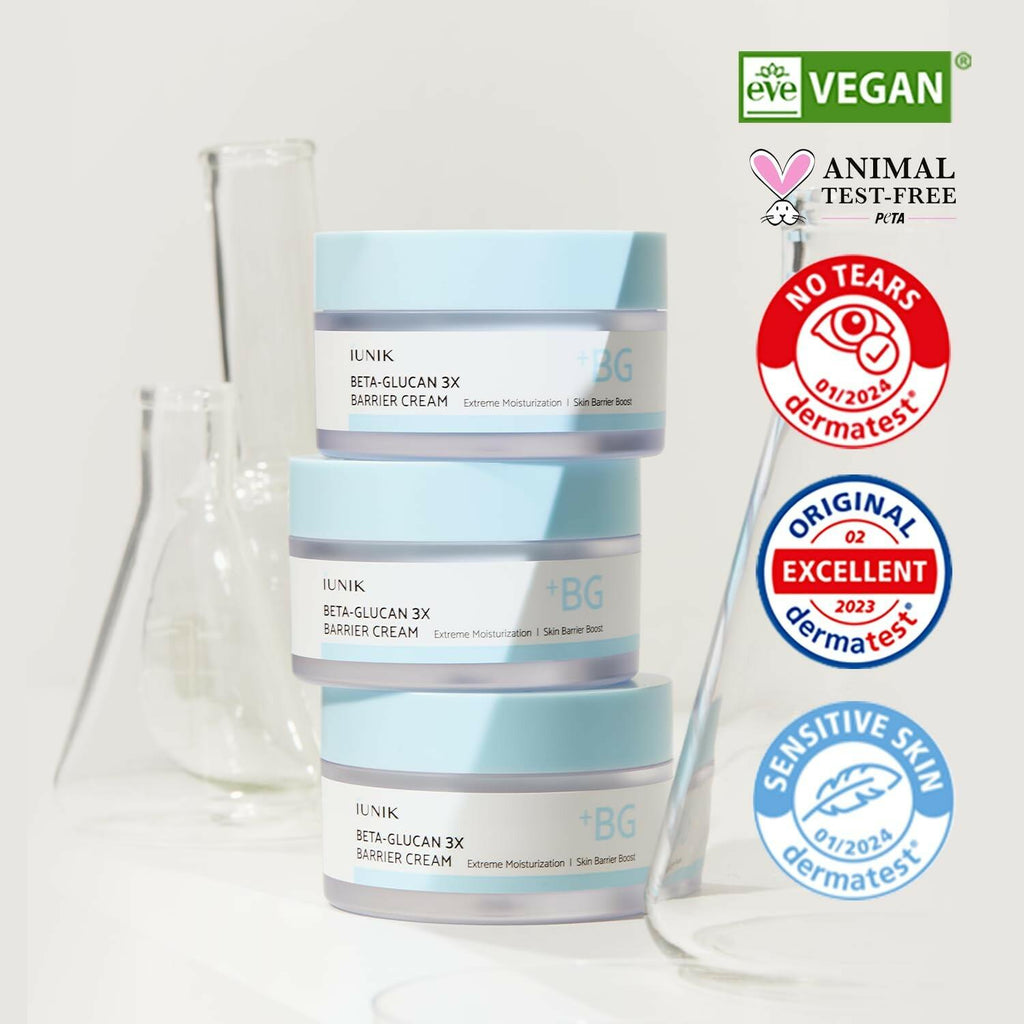 IUNIK Beta-Glucan Non-Sticky Deep Moisture Hydration 3x Barrier Cream Day&Night