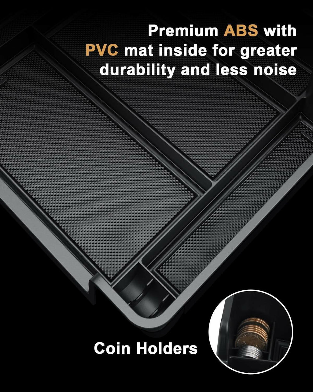 ECOZEN Center Console Organizer For 2021-2026 Chevy Tahoe/Suburban & GMC