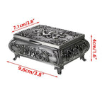Hipiwe Vintage Metal Jewelry Box Small Trinket Jewelry Storage box For Rings