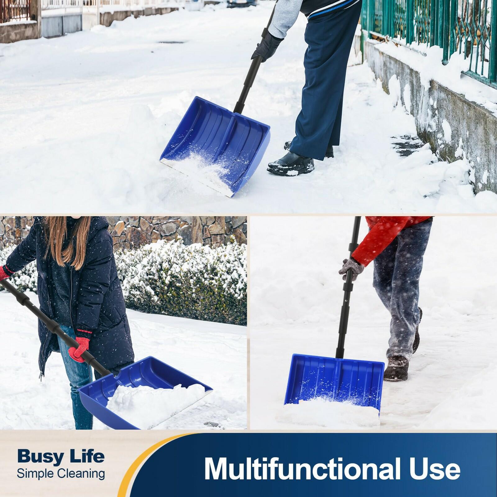 Yocada Snow Shovel for Driveway Home Garage Snow Removal 55 inch Long with