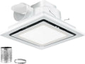 JOANAJO Bathroom Exhaust Fan with LED Light Ceiling Mount Ventilation Fan 120