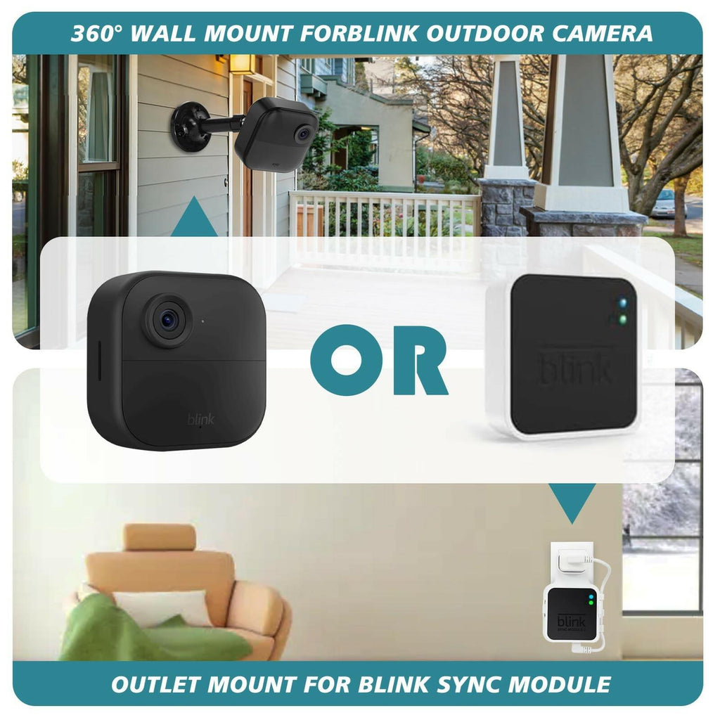 Uraleyeon Long Blink Outdoor Camera Mount Kit, Compatible with Blink 4th & 3rd
