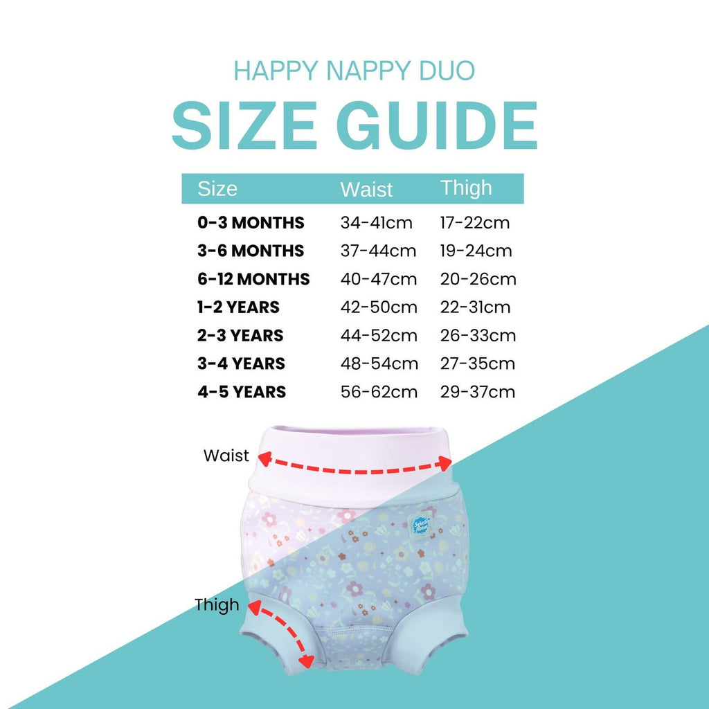 Splash About Happy Nappy Duo, Lilac Spring, 6-12 Months large