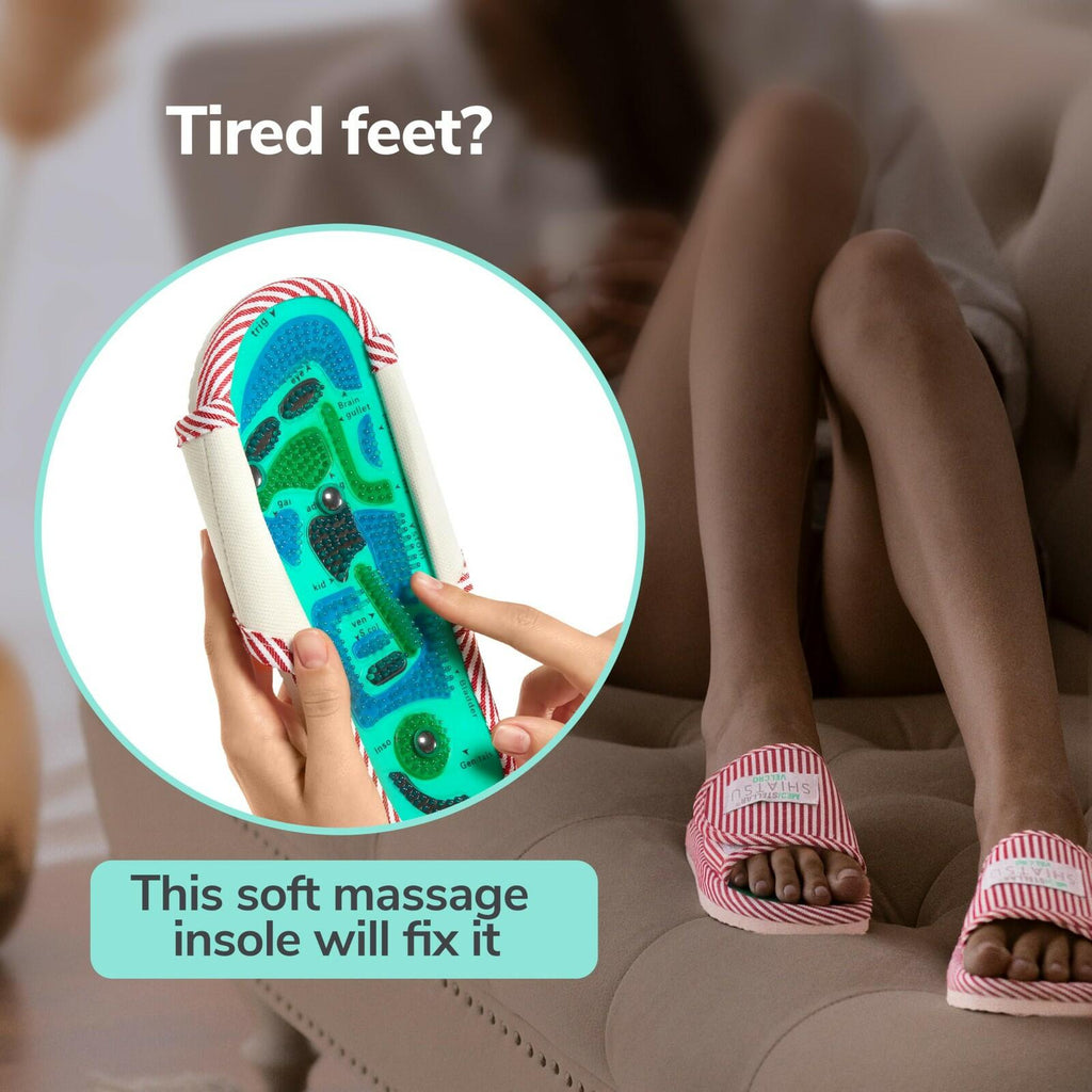 Acupressure Massage Slippers for Plantar Fasciitis & Neuropathy Relief –