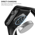 Misxi 2 Pack Tempered Glass Case Compatible for Apple Watch Series 11 (2025)