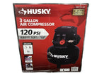 Husky 3 Gal. 120PSI Portable Electric Pancake Air Compressor