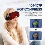 Black HuBDIC HubiCare Eye Massager with Heat, Vibration, and Music Helps Relieve