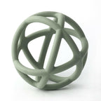 TOPGOMES Baby Teether Ball Toy, BPA Free Silicone Soft Ball Easy to Hold Teether