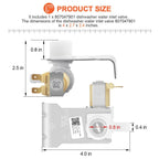 807047901 Dishwasher Water Inlet Valve Fit for Frigidaire Crosley Kenmore