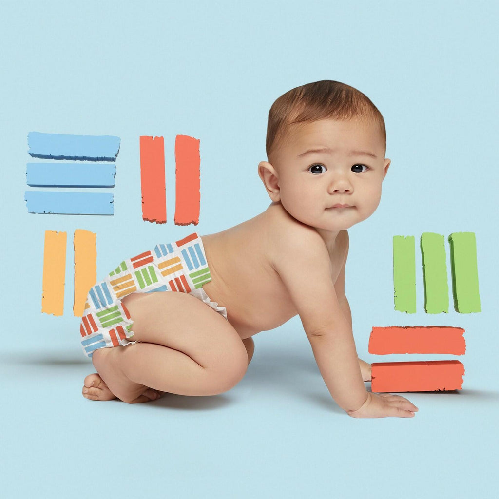82ct Hello Bello Premium Diapers Size 1, Balloon Buddies & Crosshatch Cuties