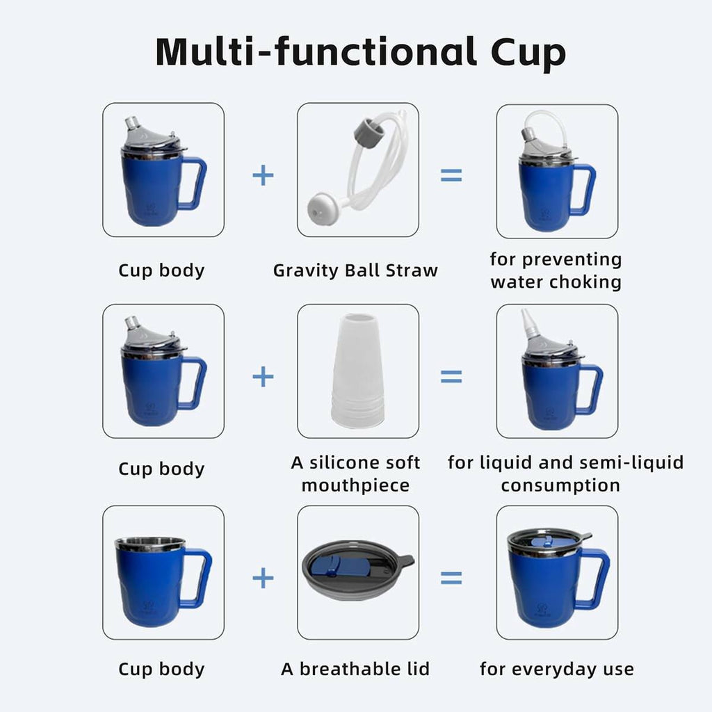 OPEN BOX - Convalescent Feeding Cup with Straw for Bedridden Disabled Maternity