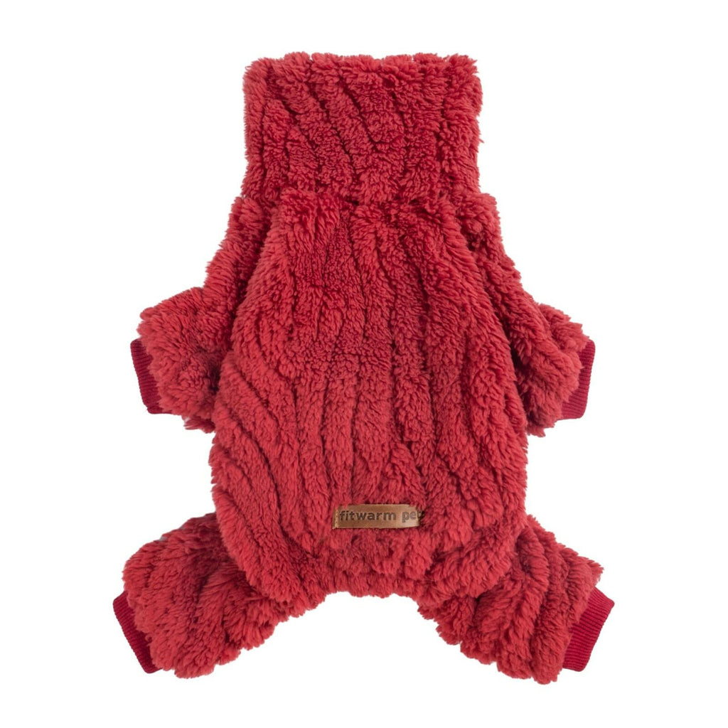Fitwarm Turtleneck Fleece Dog Sweater Pajamas, Warm Winter Dog Clothes for Small