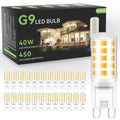 TJOY 24 Pack G9 LED Bulb 4W, 40 Watt Equivalent Halogen, 3000K Warm White