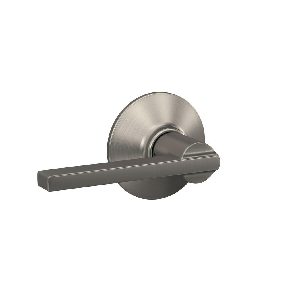 SCHLAGE Latitude Hall/Closet Passage Door Handle, Reversible, Satin Nickel