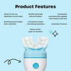 Willo Fully Automatic Kids U-Shaped Electric Toothbrush - 2 Brushing Timers,