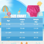 2-3T Baby Newborn Reusable Swim Diapers Washable Toddler Unisex Swim Diaper