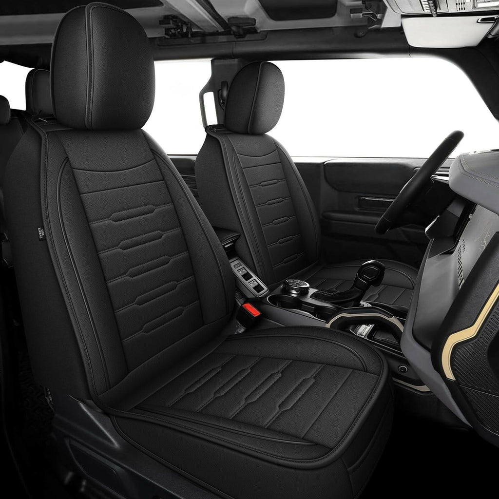 RAWAKORW Car Seat Covers Custom Fit for Ford Bronco 2021 2022 2023 2024 2025 4