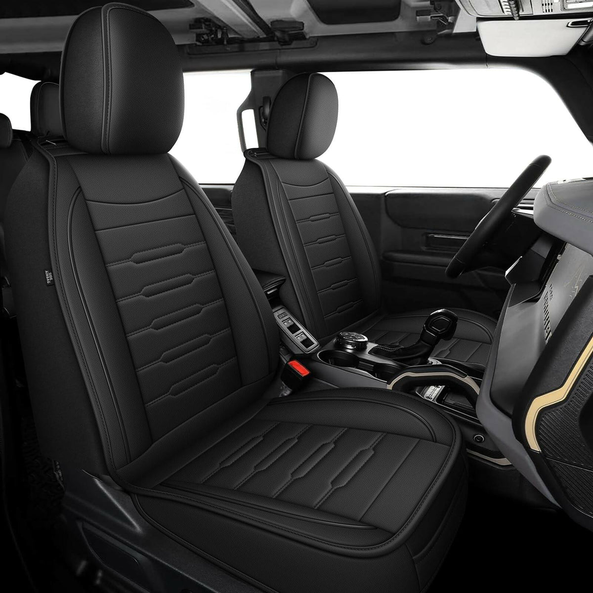 RAWAKORW Car Seat Covers Custom Fit for Ford Bronco 2021 2022 2023 2024 2025 4