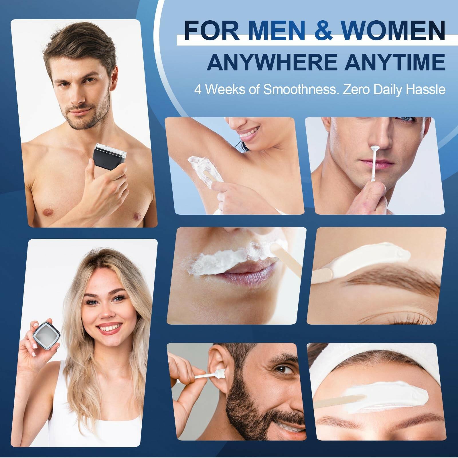 LIONVISON Men's Nose Wax Removal: Painless Hair Removal for Nose and Ears - with