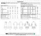 McCall Pattern XS-S-M, Various Colours