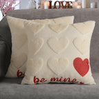 2 PACK 4TH Emotion Be Mine Valentine's Day Decorative Pillow Covers 18x18 inch,