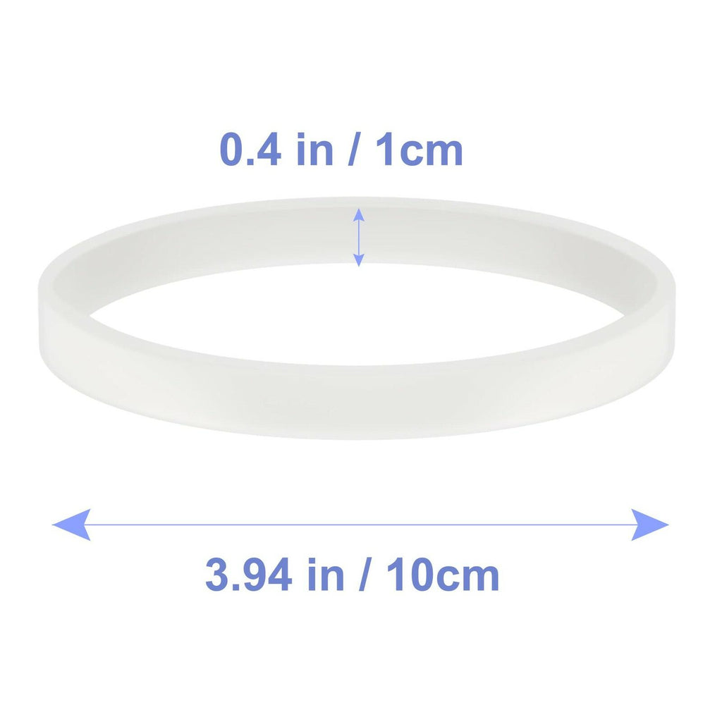 6 PCS Rubber Gaskets 10cm Sealing Gaskets White O-Ring Replacement Parts for