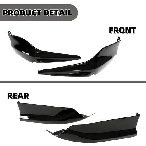 skkyoro Front & Rear Bumper Splitter Lip 4PCS for Honda Accord 4 Door Sedan 2016-2017 HFP Style Front & Rear Side Corner Spats Apron (Glossy Black)