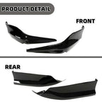 skkyoro Front & Rear Bumper Splitter Lip 4PCS for Honda Accord 4 Door Sedan 2016-2017 HFP Style Front & Rear Side Corner Spats Apron (Glossy Black)