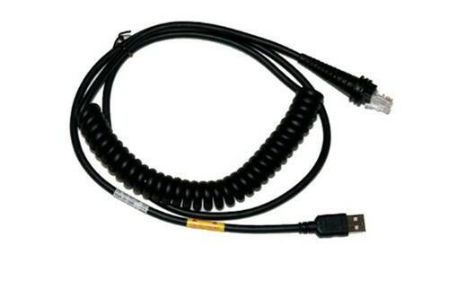 Honeywell CBL-500-300-C00 USB Coiled Cable, Type A, 5V Host Power, 3 m/9.8-ft.