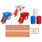 Nerf N Series Backyard Triple Pack Includes 3 Flex Blasters, 3 Targets, 30 N1