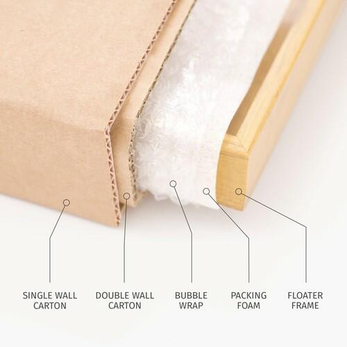 Pixy Canvas Floater Frame 13x13 for 1-1/2 (1.5) inch Deep Canvas