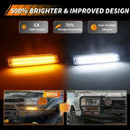 MOTRUM LED Front Turn Signal Light Compatible with Toyo-ta Land Cruiser FJ80