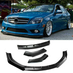 For Mercedes-Benz Car Front Bumper Lip Spoiler Splitter Body Kits Carbon Fiber