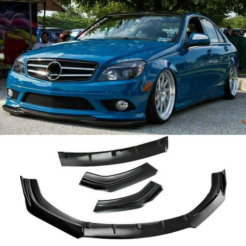 For Mercedes-Benz Car Front Bumper Lip Spoiler Splitter Body Kits Carbon Fiber