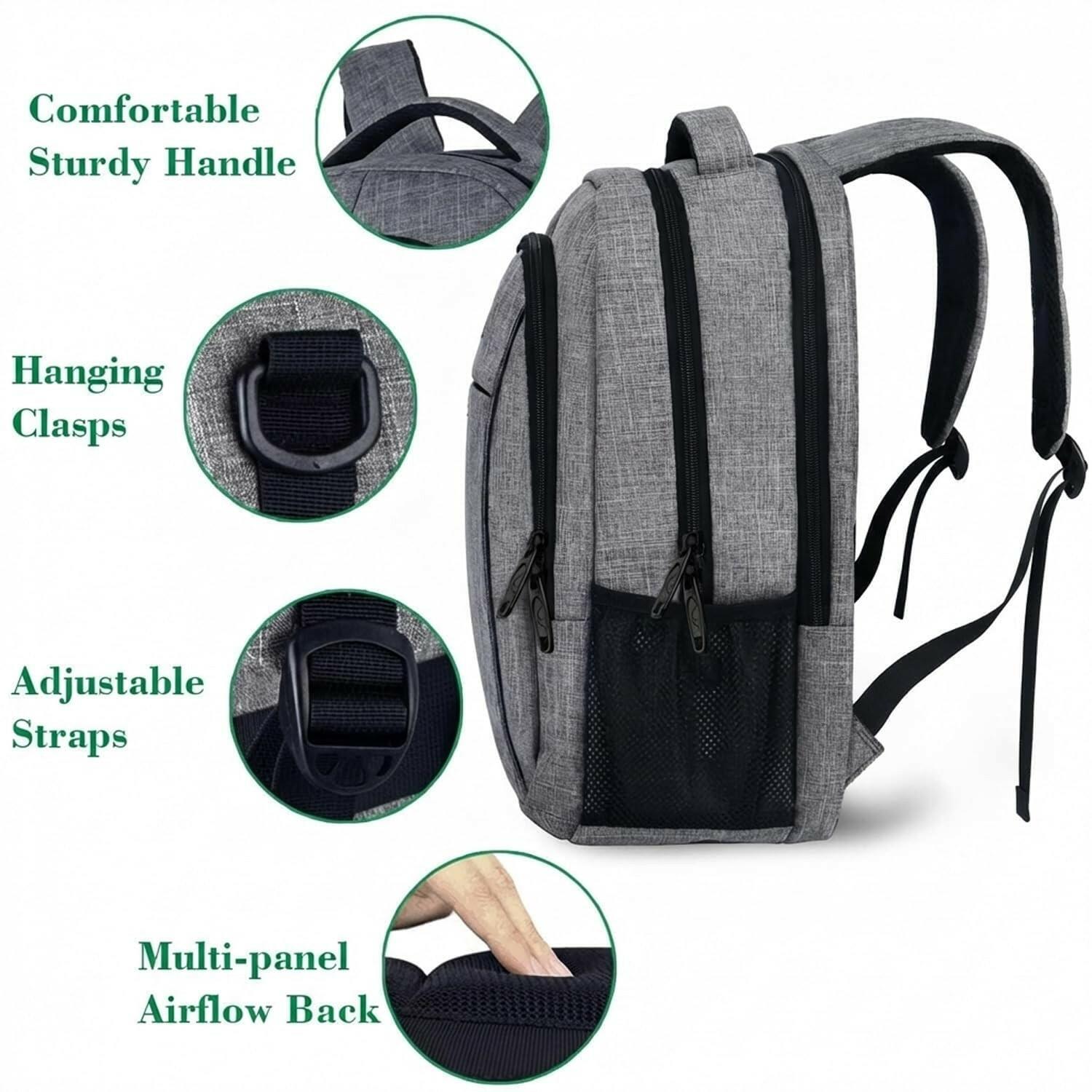 MATEIN Travel Laptop Backpack, Business Anti Theft Slim Sturdy Laptops Backpack