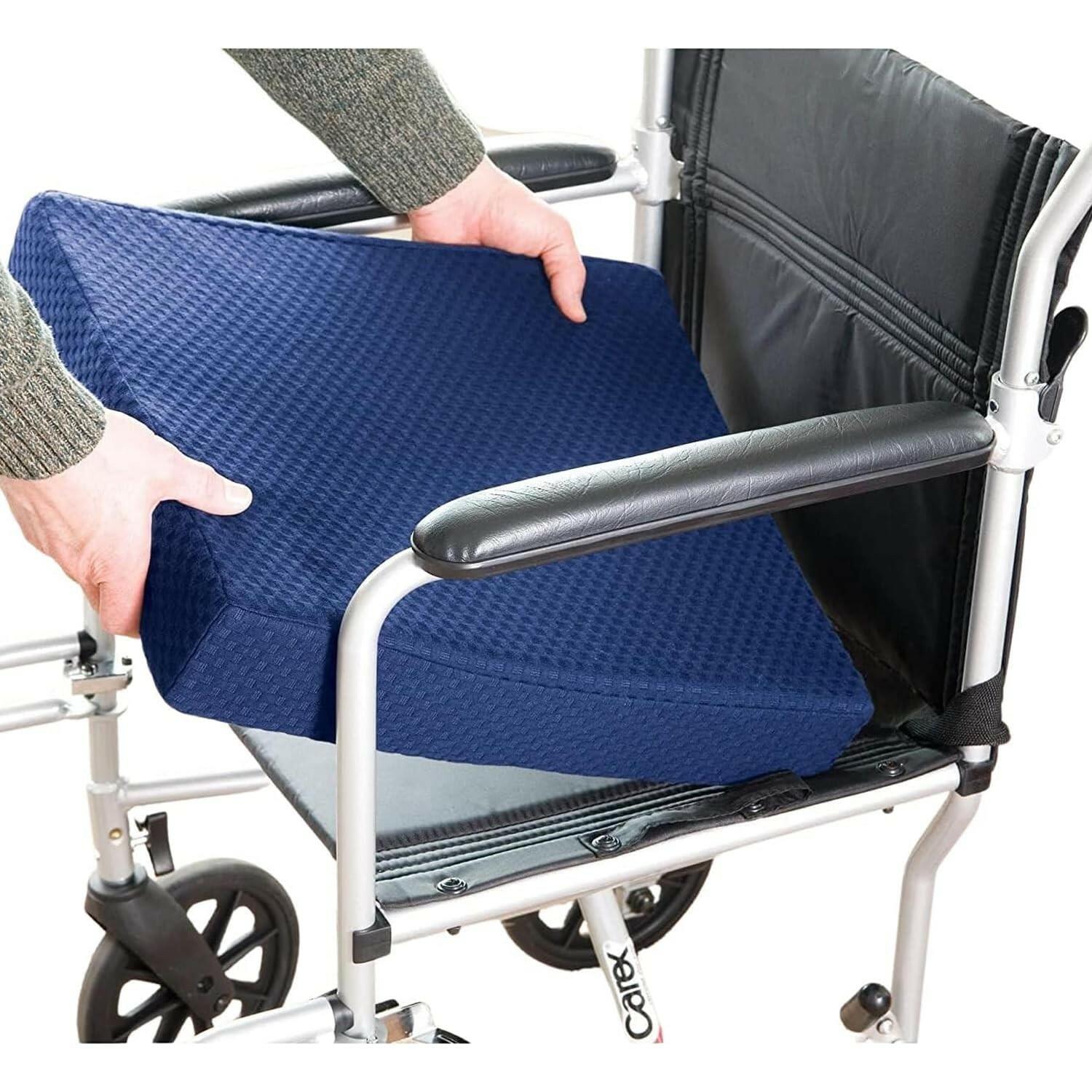 Carex Memory Foam Seat Cushion, 18" x 16" x 3", Office Chair Cushion and