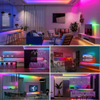 SEZO WS2812B LED Strip Light 3.3FT/1M 144LEDs/m Individually Addressable