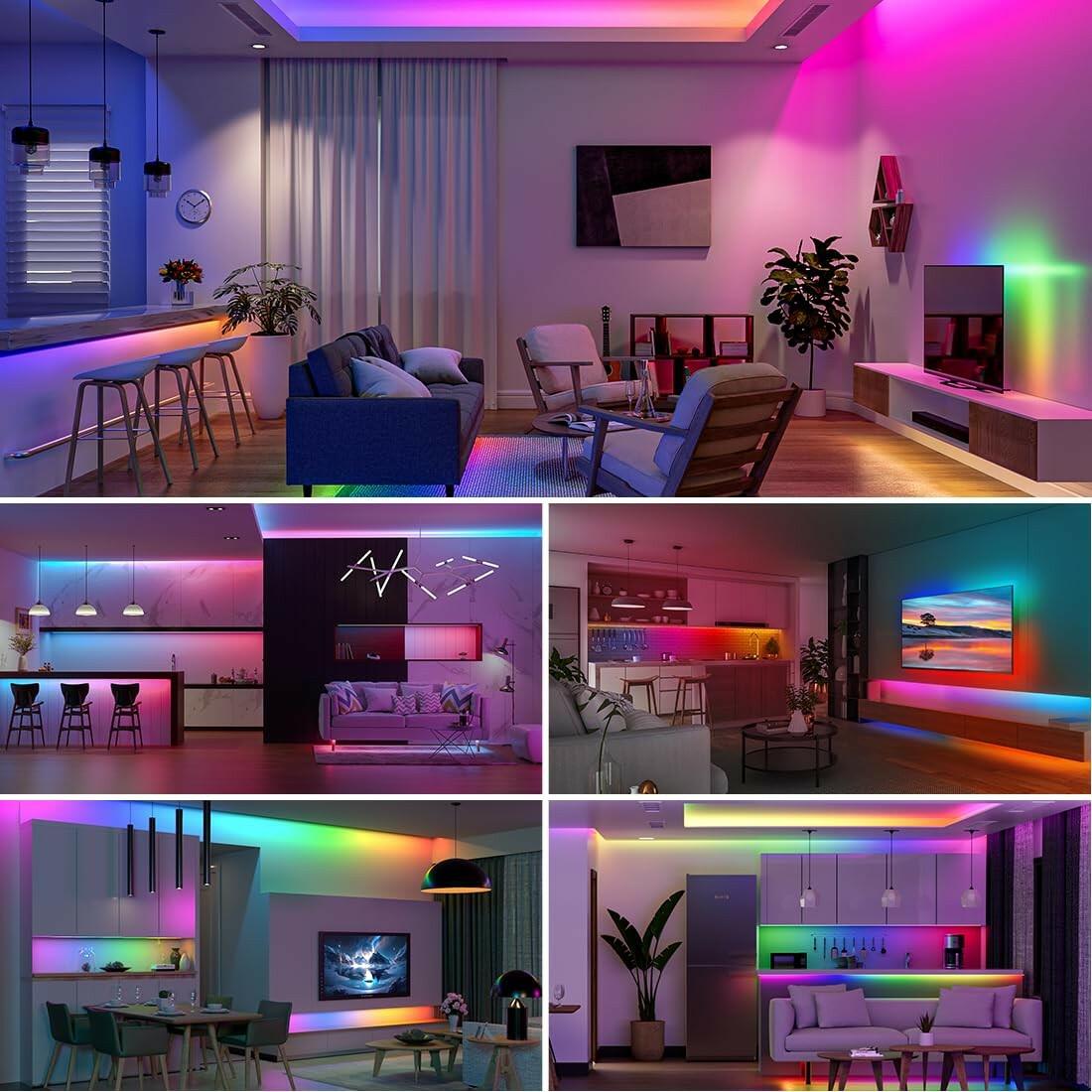 SEZO WS2812B LED Strip Light 3.3FT/1M 144LEDs/m Individually Addressable
