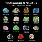 15 Rocks National Geographic Rocks & Mineral Collection - Rock Collection Box